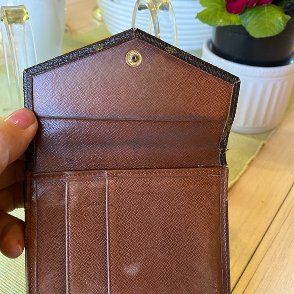 LOUIS VUITTON MONOGRAM CANVAS MONNAIE DOUBLE SNAP WALLET bifold vintage 1989 - Picture 8 of 14